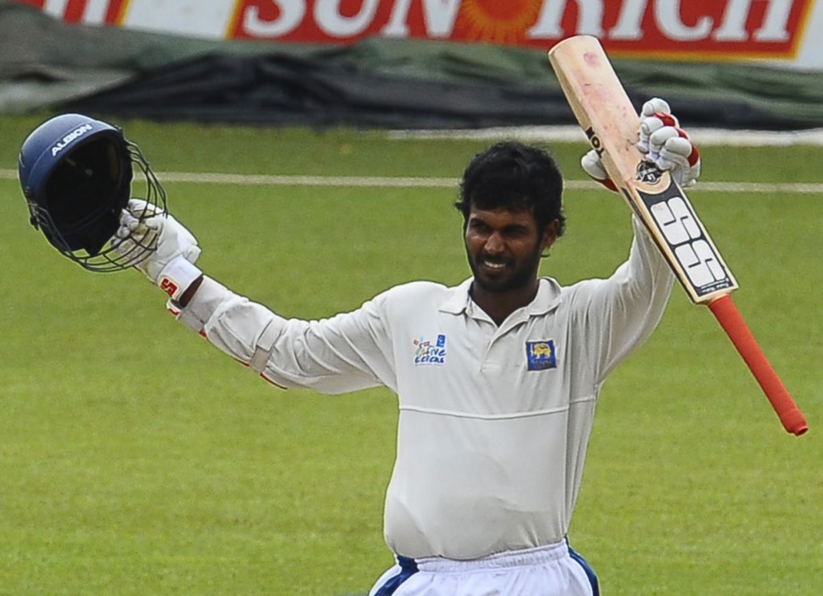 Upul Tharanga Celebrates His Hundred Espncricinfo