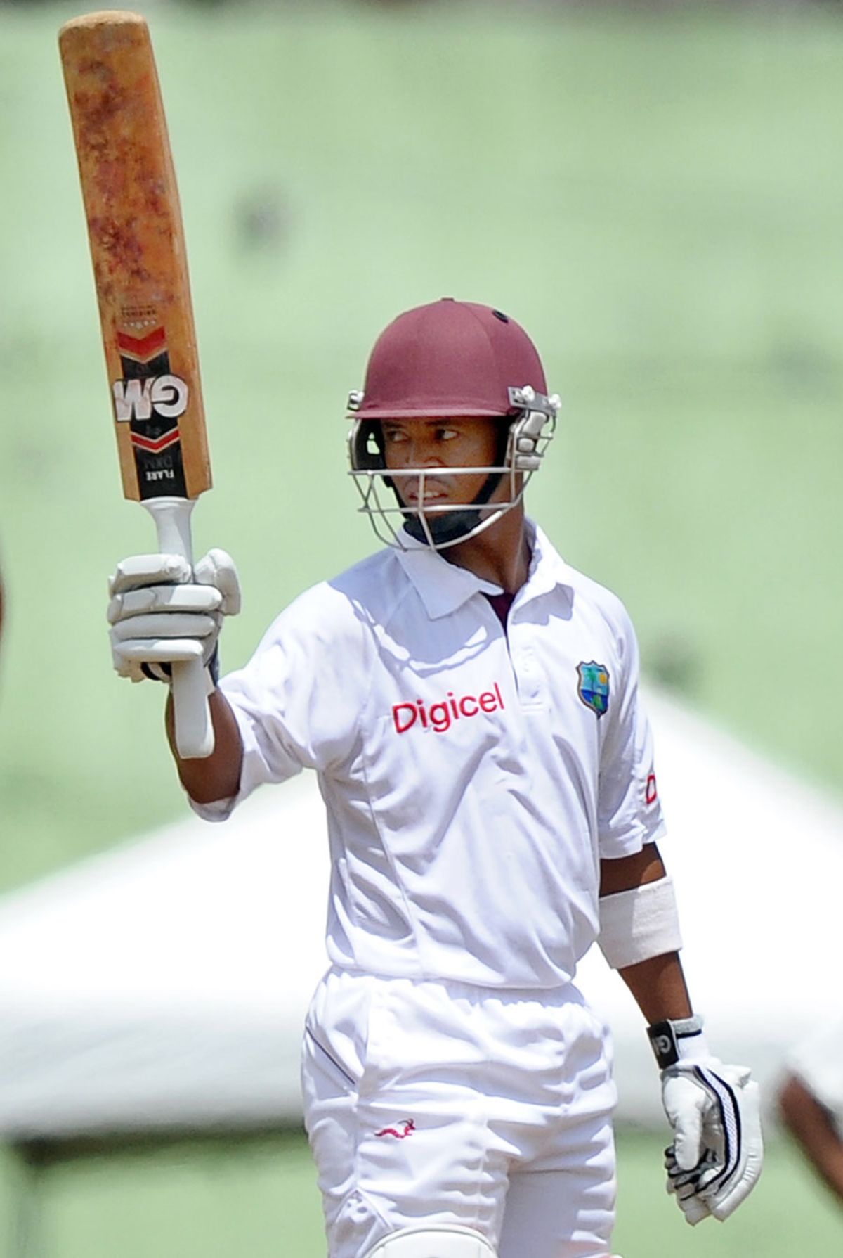 Carlton Baugh Acknowledges The Applause For An Aggressive Fifty