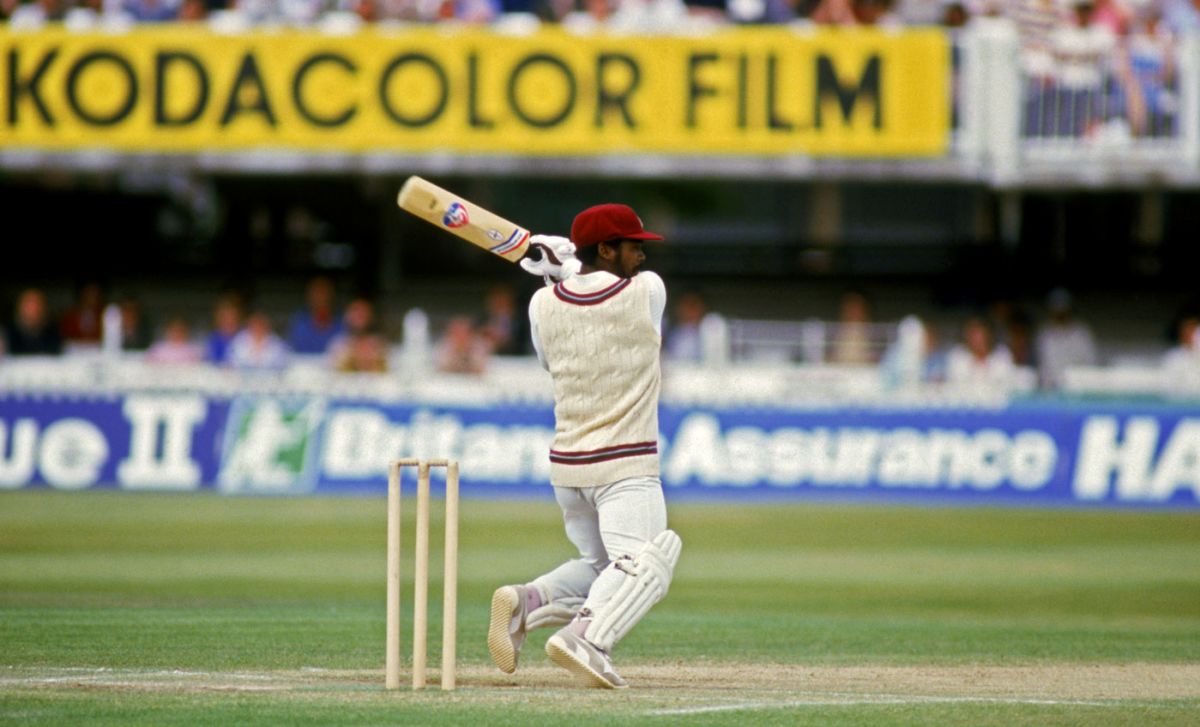 Malcolm Marshall Gets His Broken Hand Away From The Ball While Batting