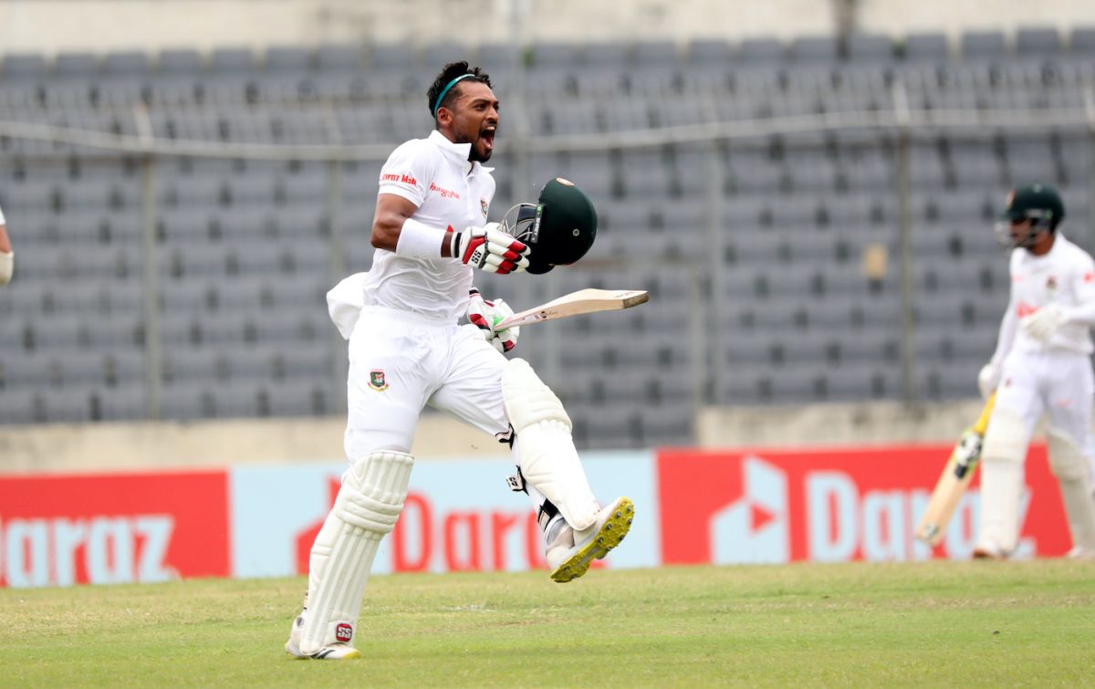 Najmul Hossain Shanto Celebrates His Back To Back Centuries