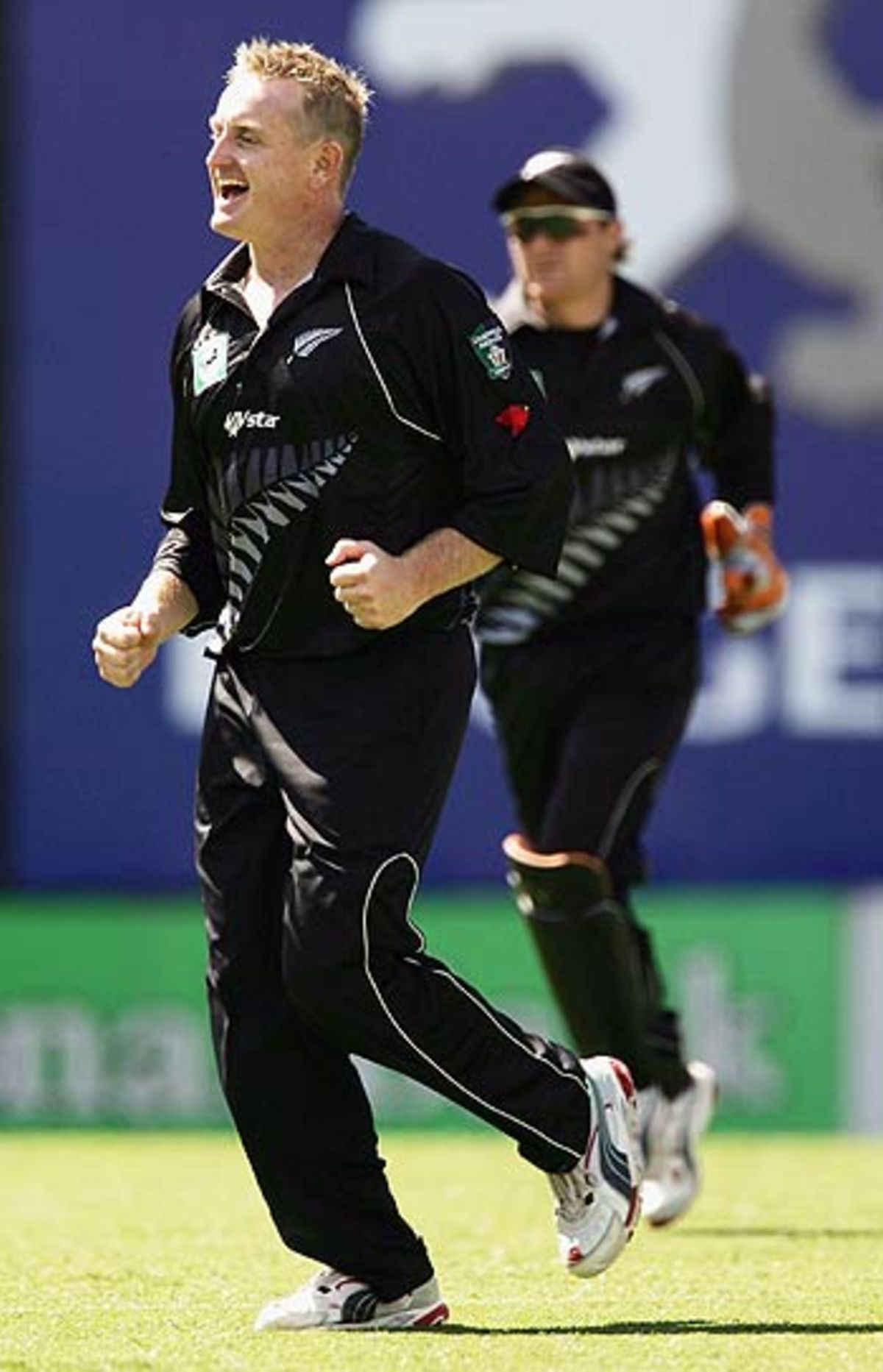 Scott Styris Celebrates After Bowling Brad Hodge Espncricinfo