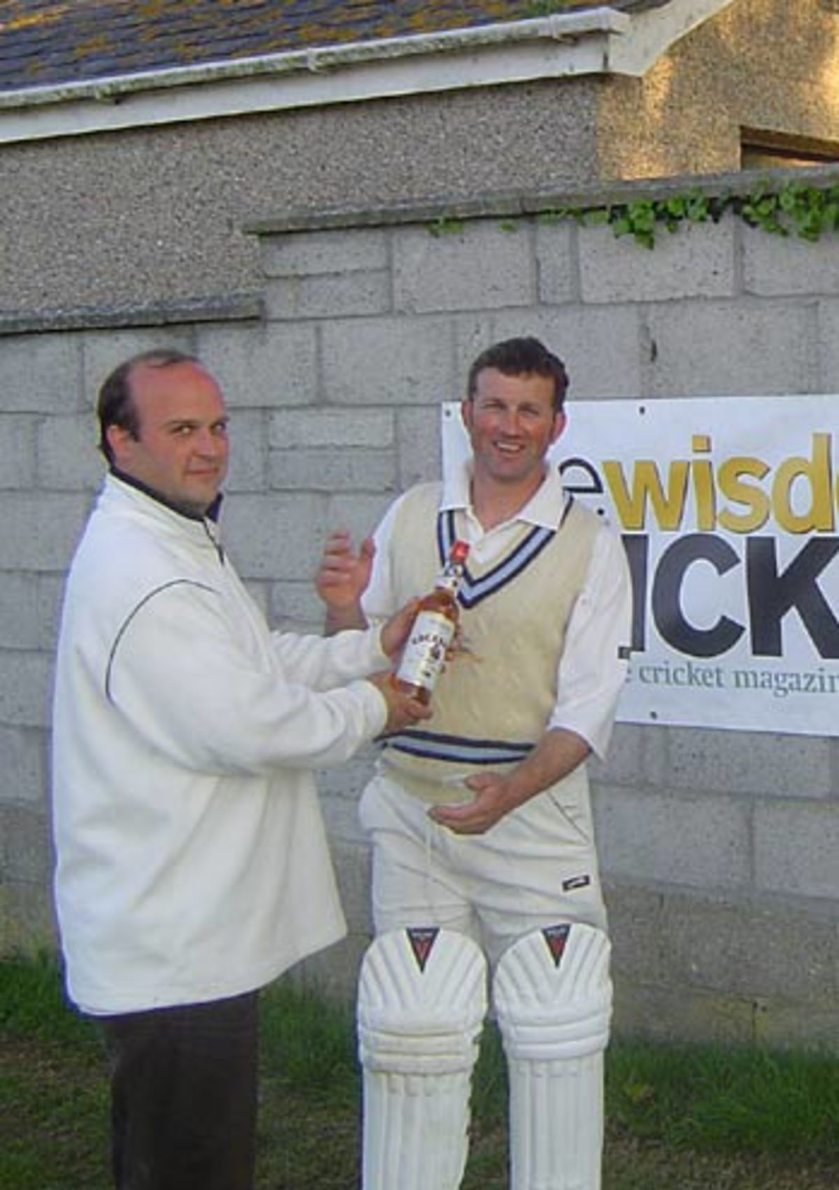 John Trewin Is Handed His Man Of The Match Award ESPNcricinfo