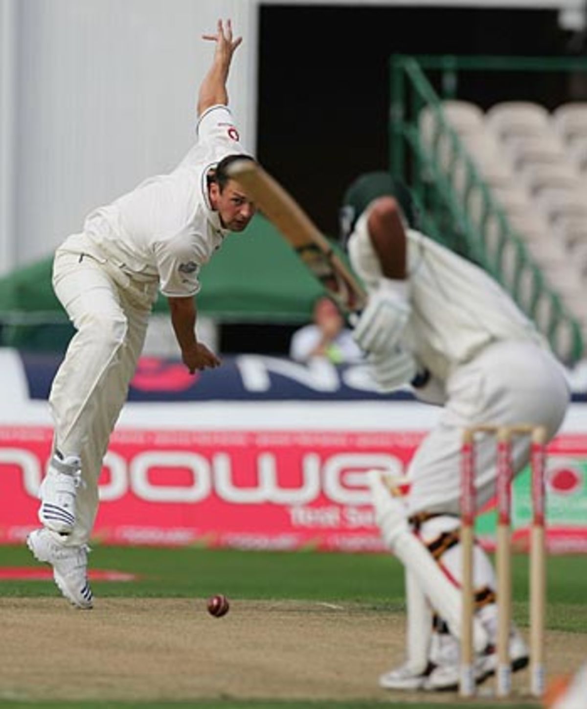 Steve Harmison Celebrates Dismissing Imran Farhat For A Duck