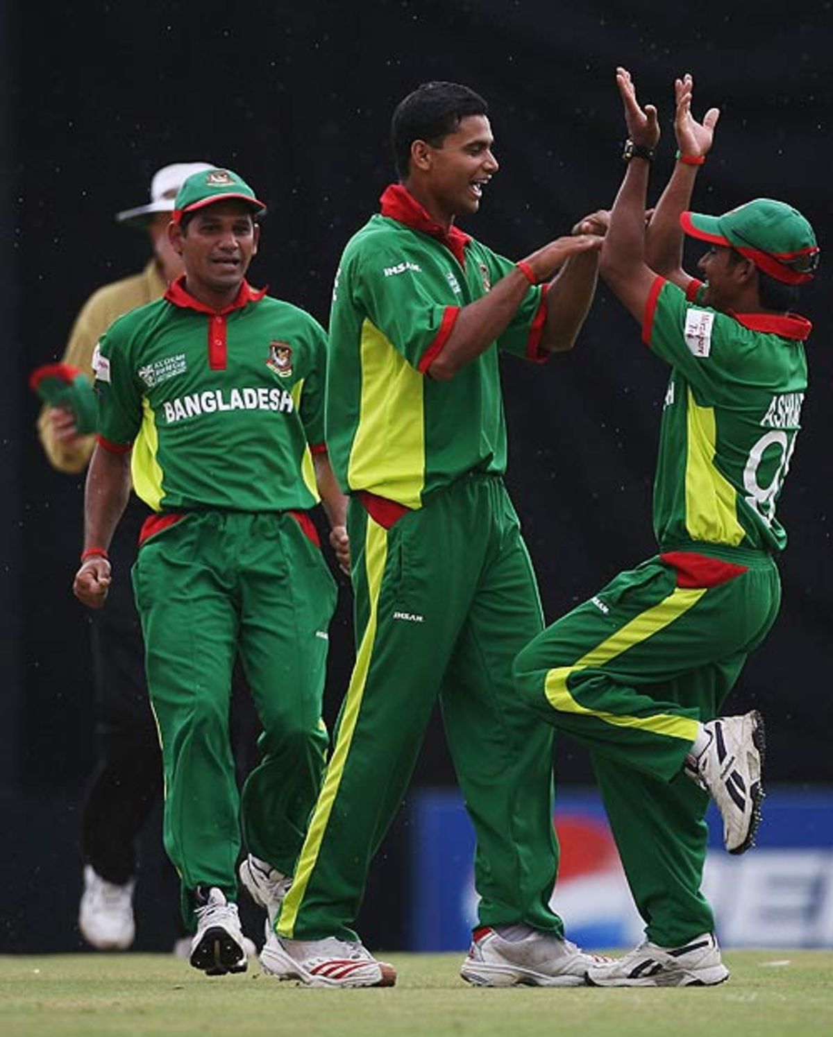 Aftab Ahmed And Mohammad Ashraful Are Delighted With The Wicket Of