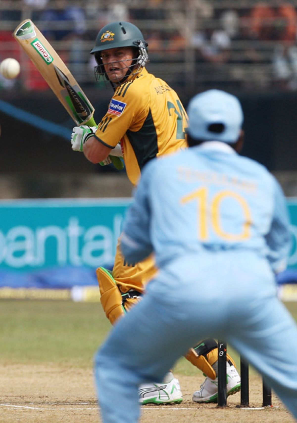 Sreesanth Celebrates After Dismissing Brad Hodge Espncricinfo