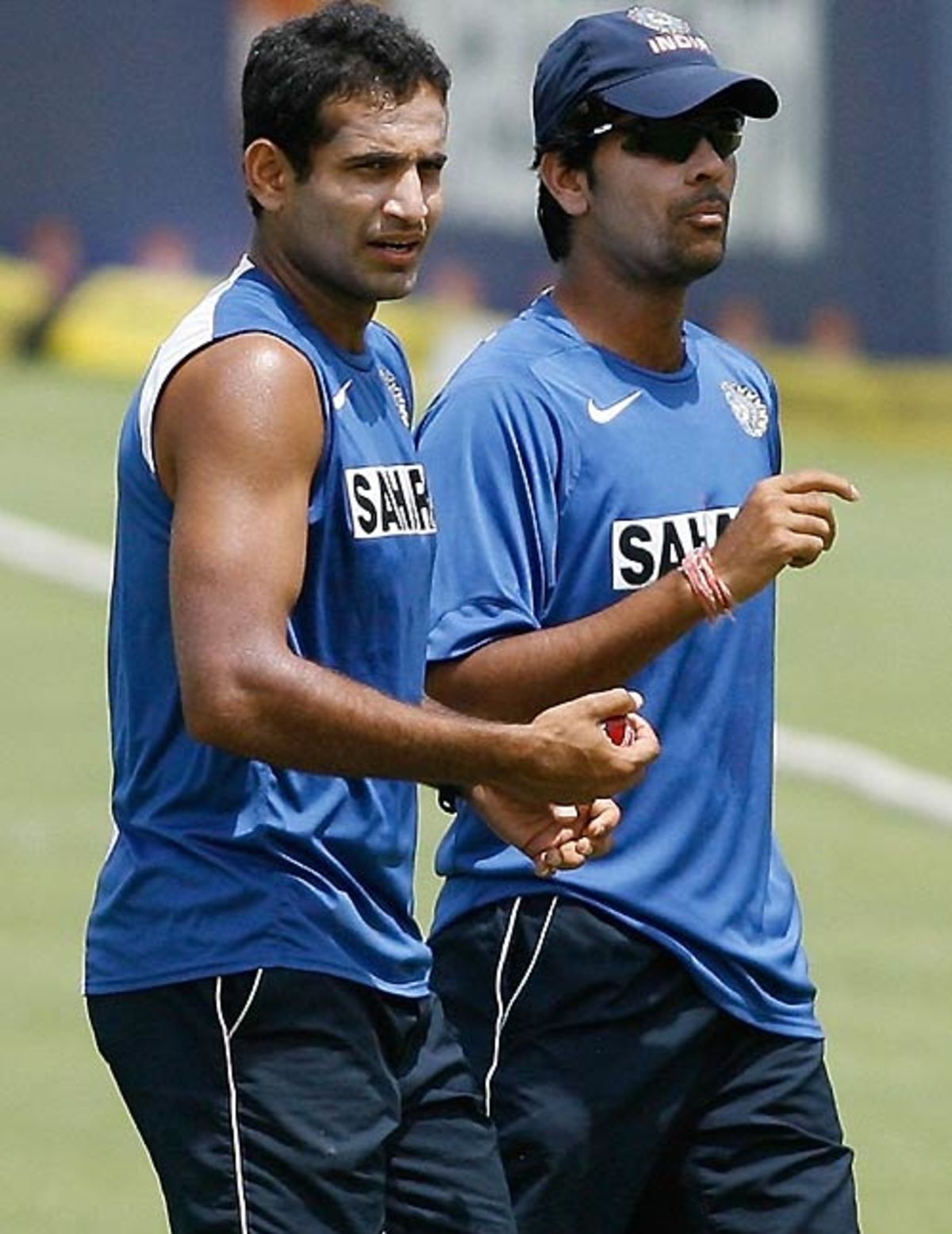 Sachin Tendulkar And Dinesh Karthik Await Their Turn At The Nets