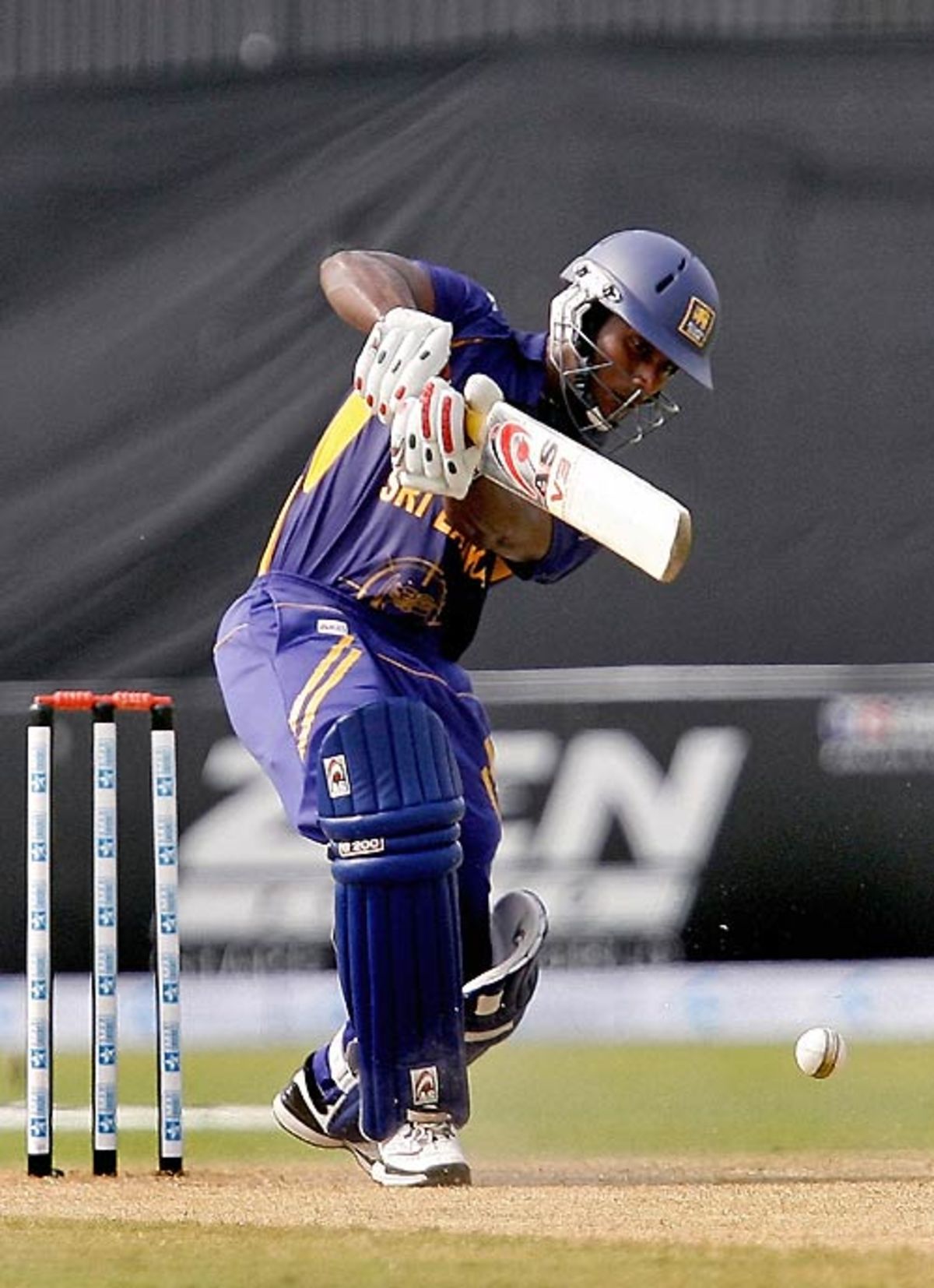 Mahela Udawatte Drives Down The Ground During His 67 ESPNcricinfo