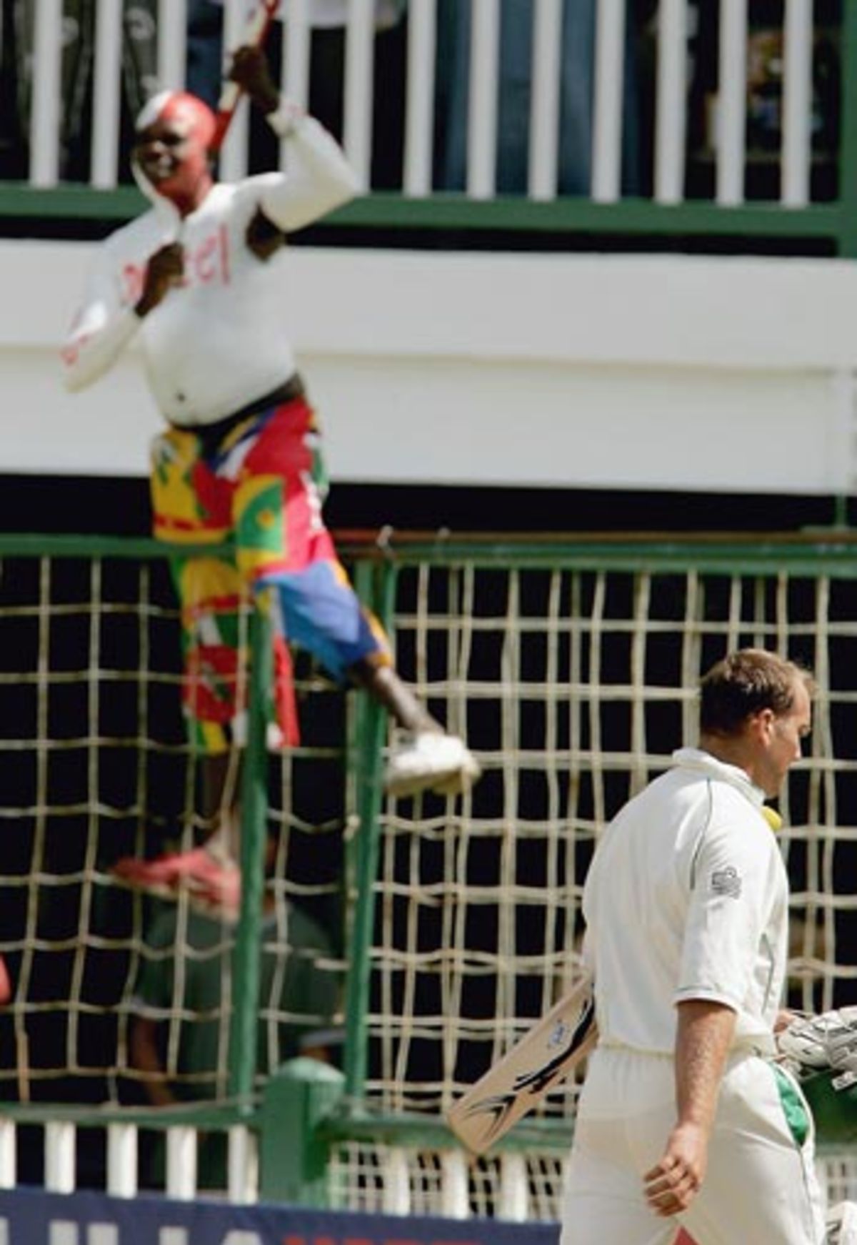 Darren Powell Celebrates As Jacques Rudolph Walks Back ESPNcricinfo