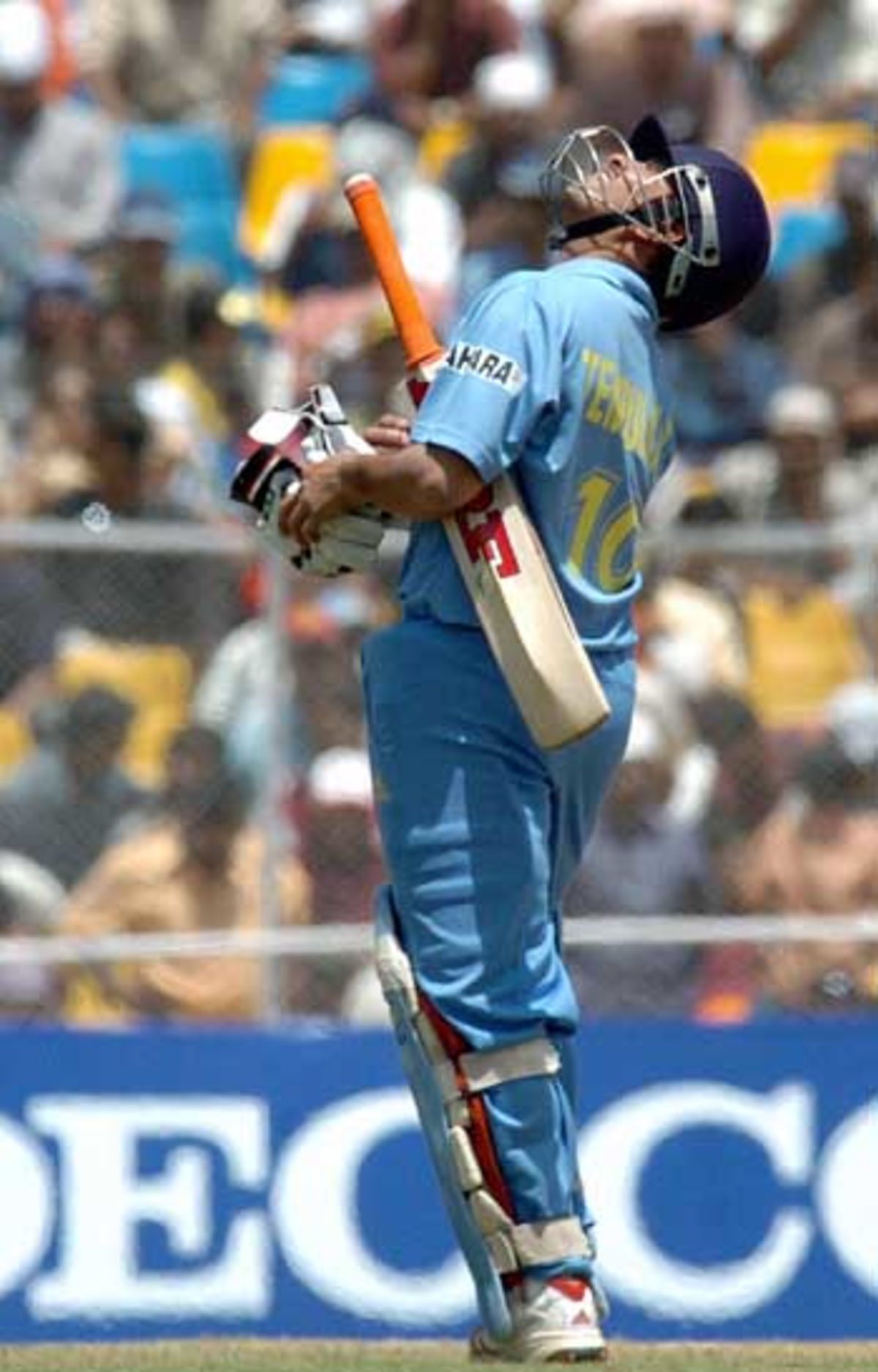 Sachin Tendulkar Looks Up To The Heavens After Scoring A Sensation