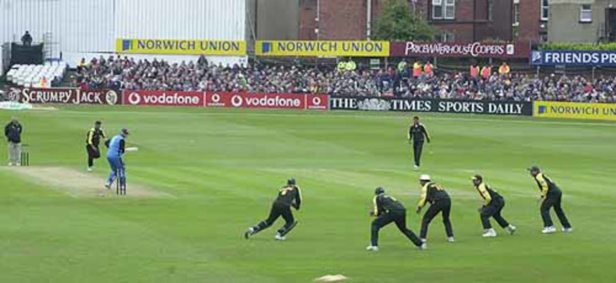 Mahmood At Slip Took This Chance On The Bounce From The Bat Of Gough