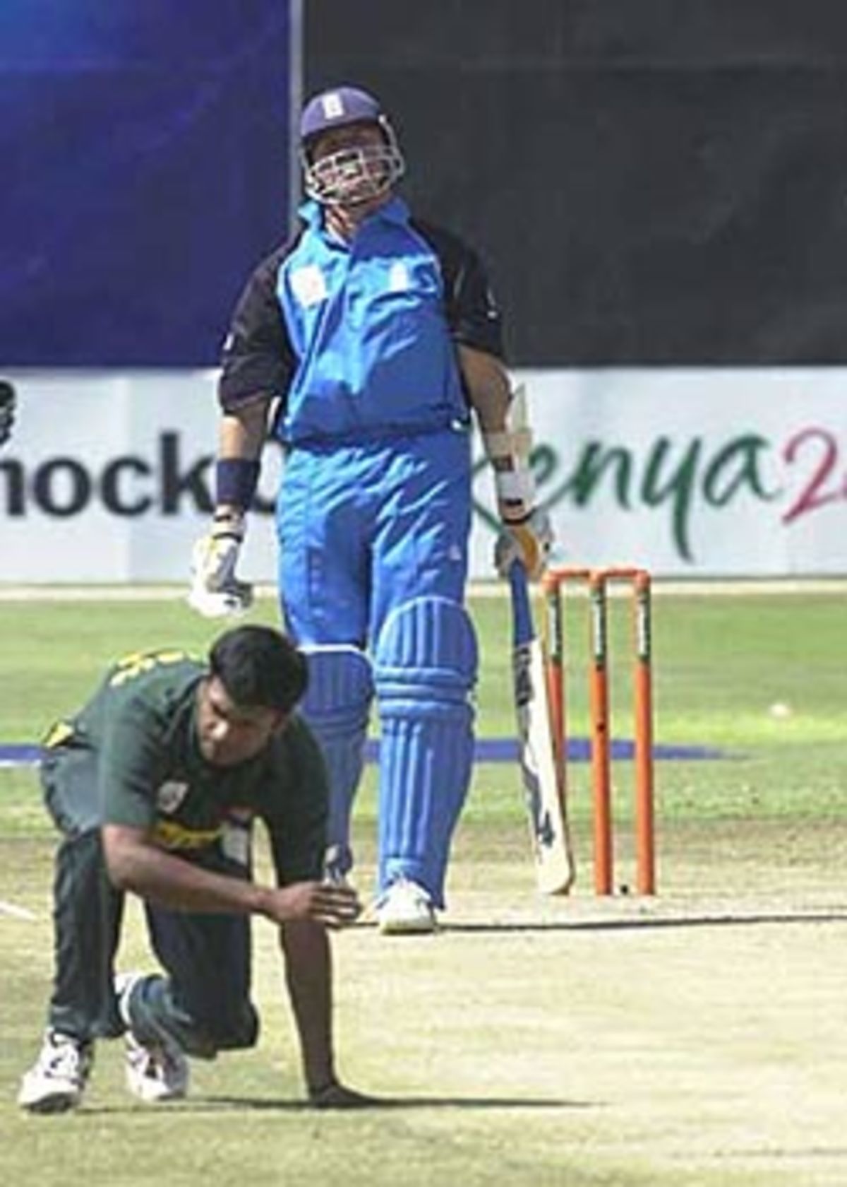 Andy Flower At A Practice Session Before Their Encounter Against New