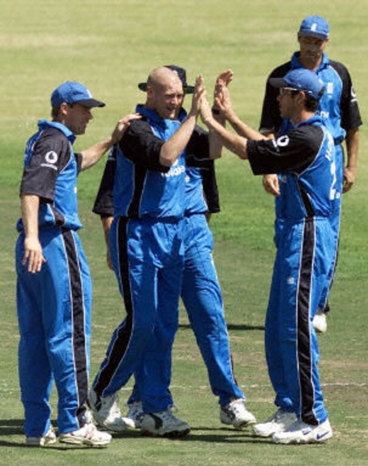 Matthew Hoggard Celebrates After Getting Guy Croxford Out