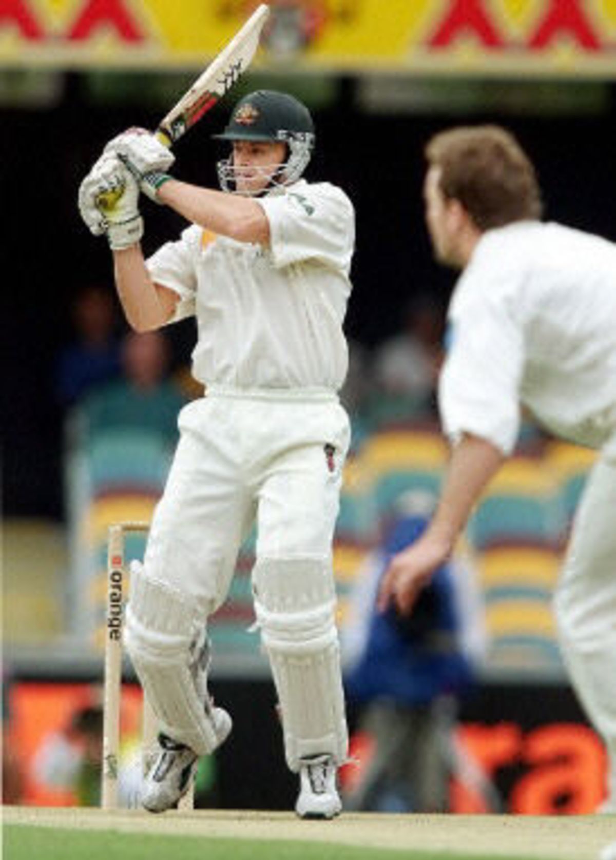 Brett Lee Forces A Dion Nash Delivery To The Off ESPNcricinfo