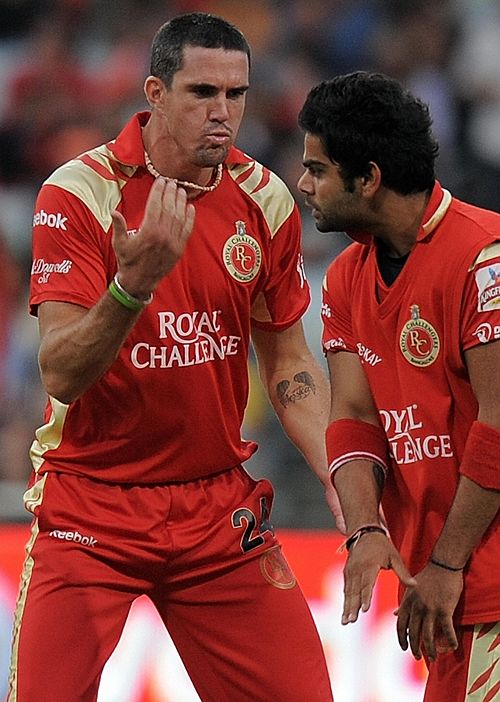 Kevin Pietersen Celebrates The Dismissal Of Scott Styris Espncricinfo