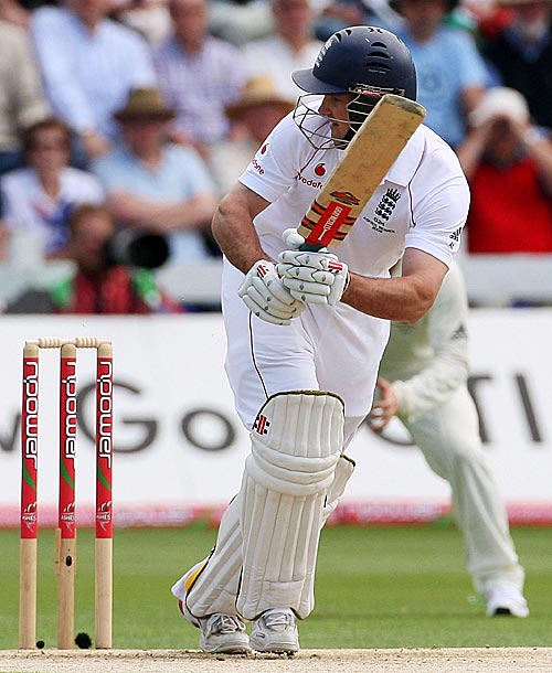 Andrew Strauss Plays Behind Square ESPNcricinfo