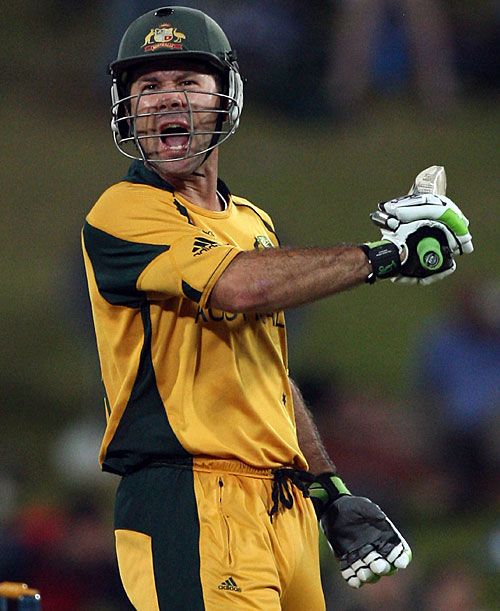 Ricky Ponting Celebrates His Hundred Espncricinfo