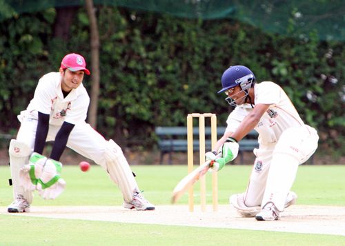 Ashish Gadhia Chases A Wide Ball ESPNcricinfo