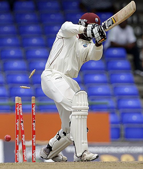 Chris Gayle Is Bowled Off An Inside Edge Espncricinfo