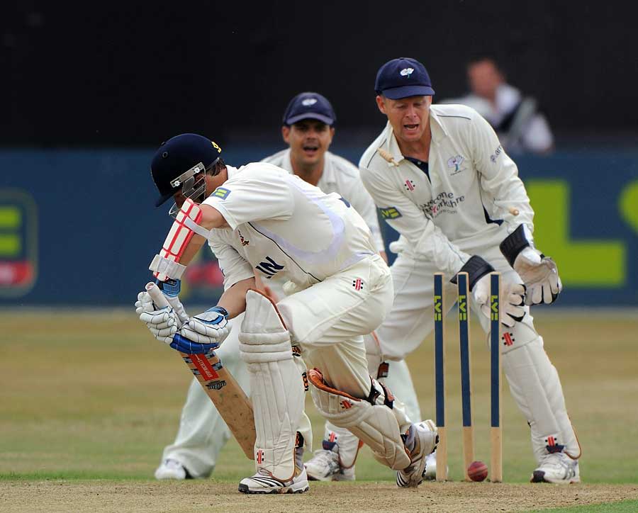 Not Quite Perfect Defence Jaik Mickleburgh Is Bowled By Adil Rashid