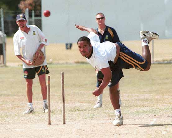 Paul Adams At Bowling Practice Espncricinfo