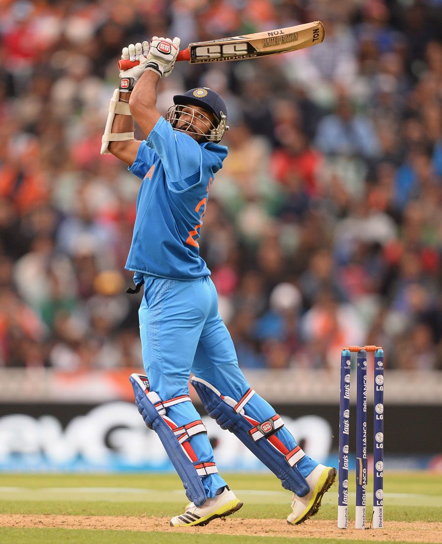 Shikhar Dhawan Hits A Six Over Third Man To Reach His Century