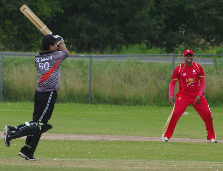 Shaiman Anwar Plays A Lofted Shot On The Leg Side Espncricinfo