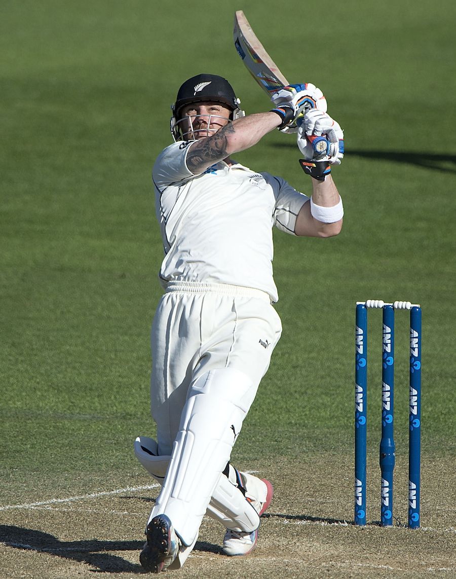 Brendon McCullum Smashes A Six To Reach His Century ESPNcricinfo