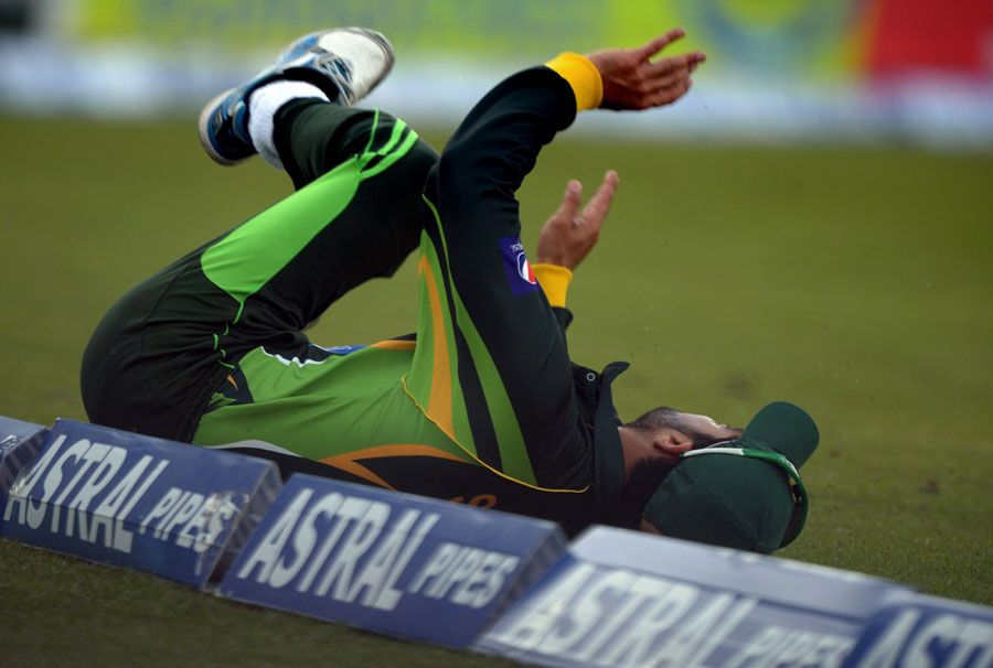 Ahmed Shehzad Dives Trying To Stop A Boundary ESPNcricinfo