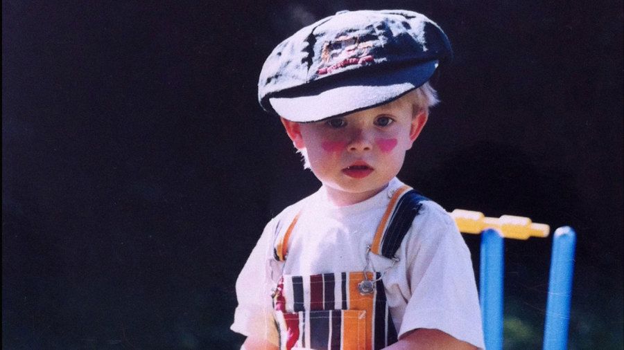 Philip Brown Takes A Photograph Of His Son Wearing Steve Waugh S Baggy