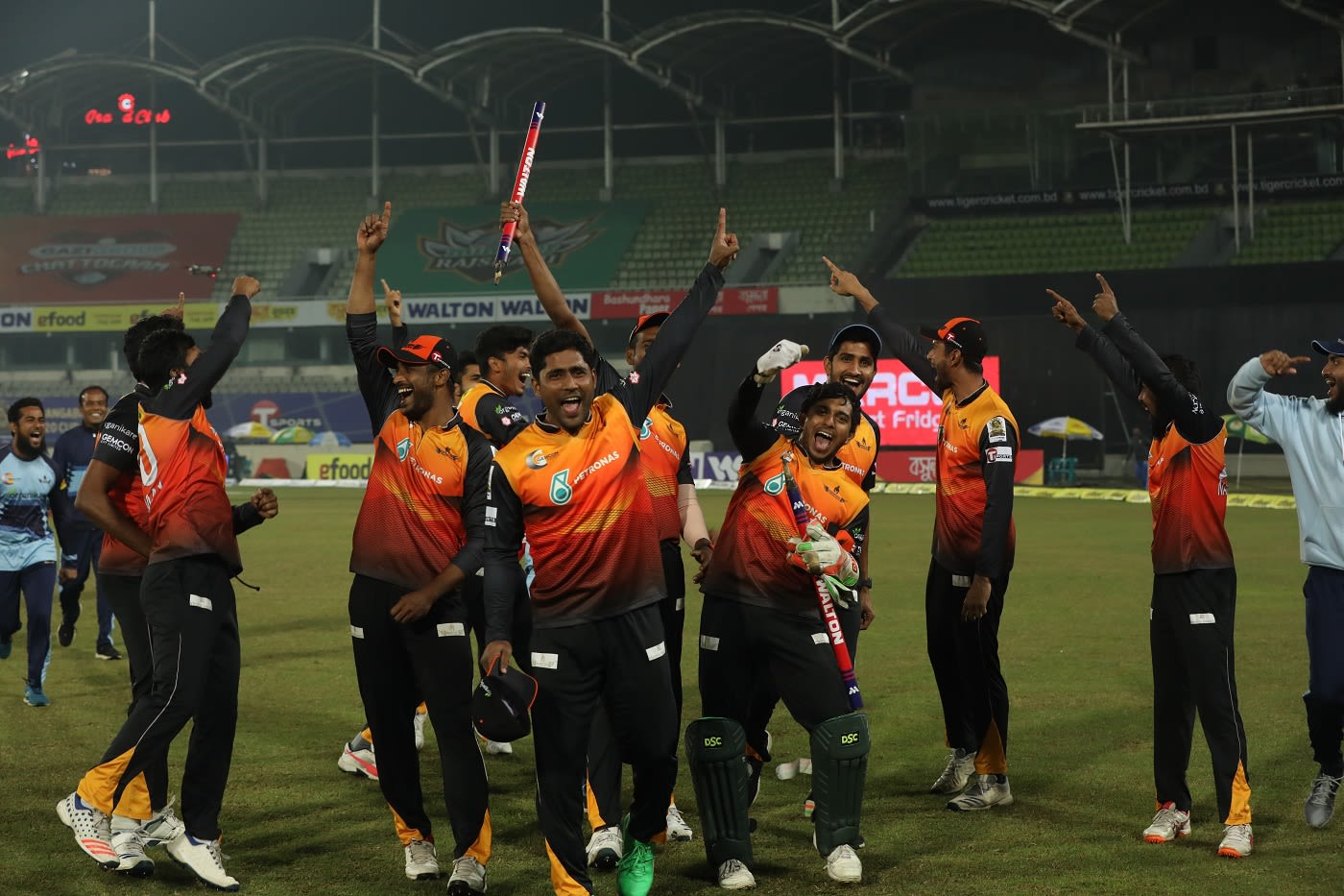 Gemcon Khulna Celebrate Winning The Bangabandhu T Cup Espncricinfo