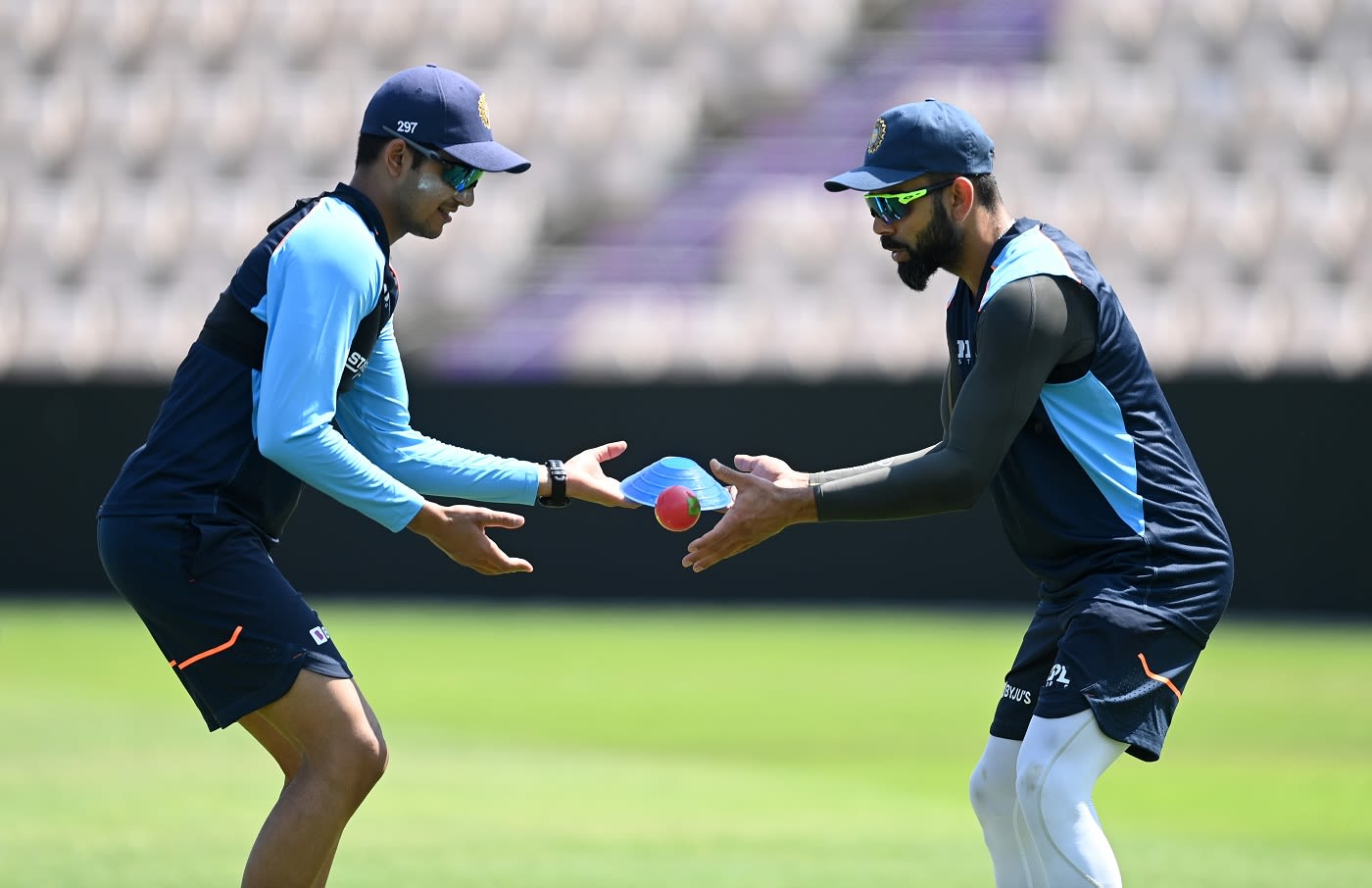 Shubman Gill And Virat Kohli Take Part In A Fielding Drill