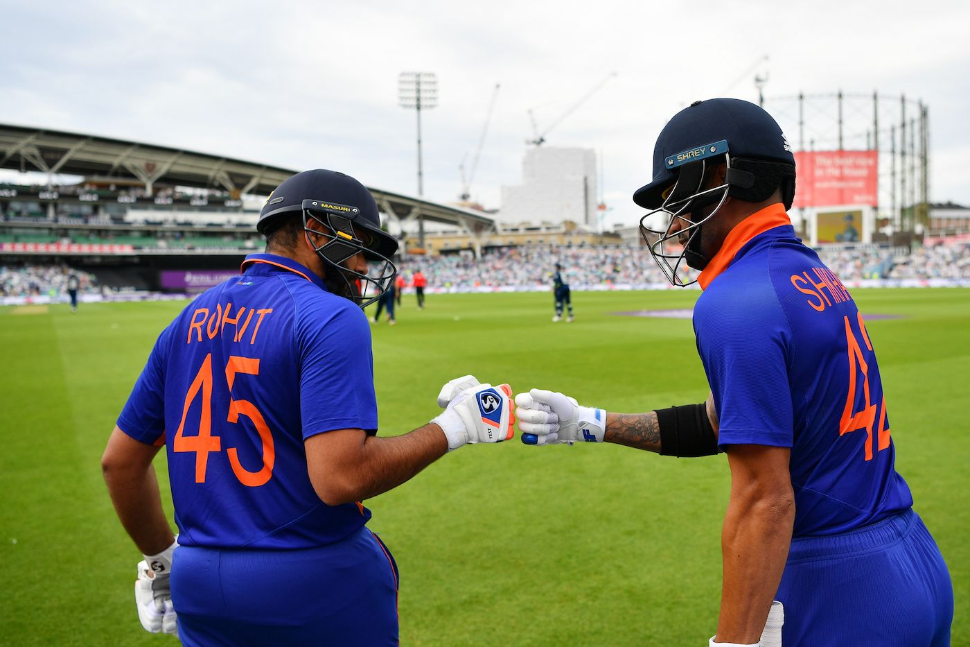 Rohit Sharma And Shikhar Dhawan Get Ready For The Chase Espncricinfo