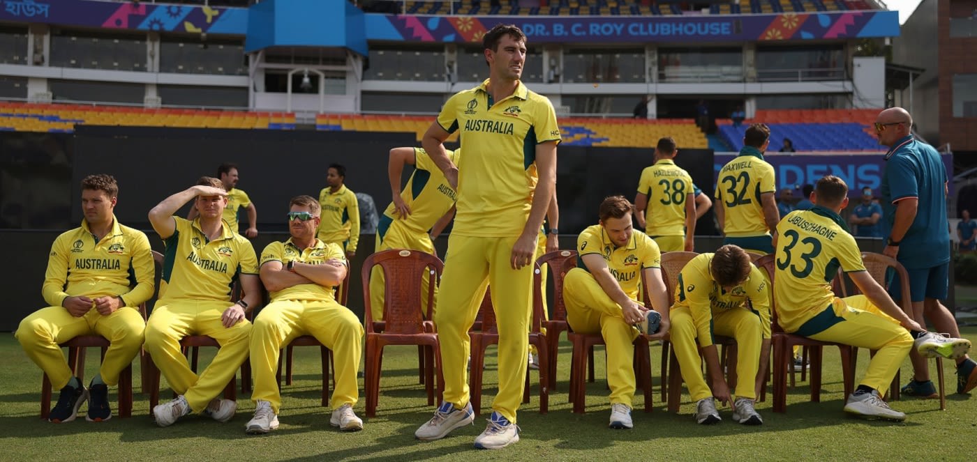 Pat Cummins And Co Wait For A Team Photo Espncricinfo