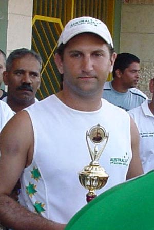 Australian Captain Jonathan Weinstock Man Of The Tournament