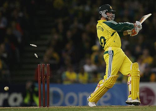 Damien Martyn Is Bowled By Andrew Flintoff ESPNcricinfo