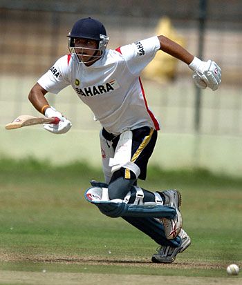 Suresh Raina Sets Off For A Run During A Practice Match ESPNcricinfo