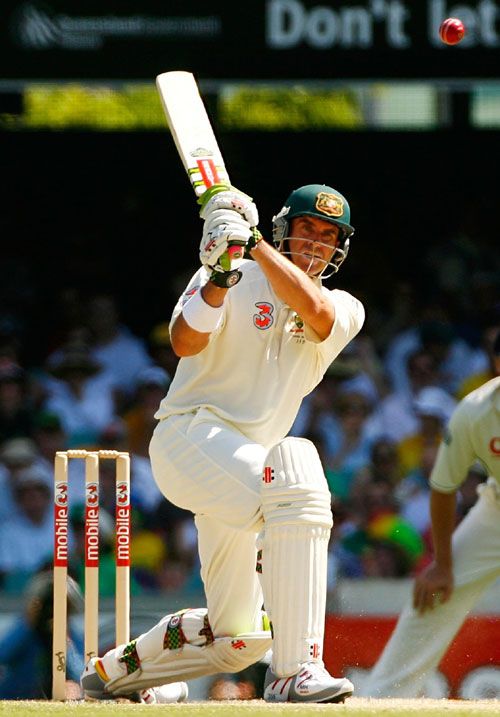 Matthew Hayden Launches An Airbourne Four Off James Anderson