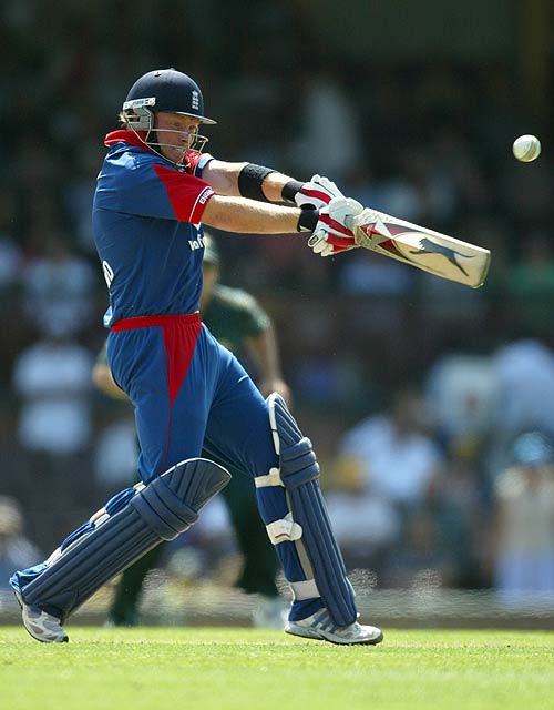 Ian Bell Hammers A Ball Through The Off Side On His Way To A Half