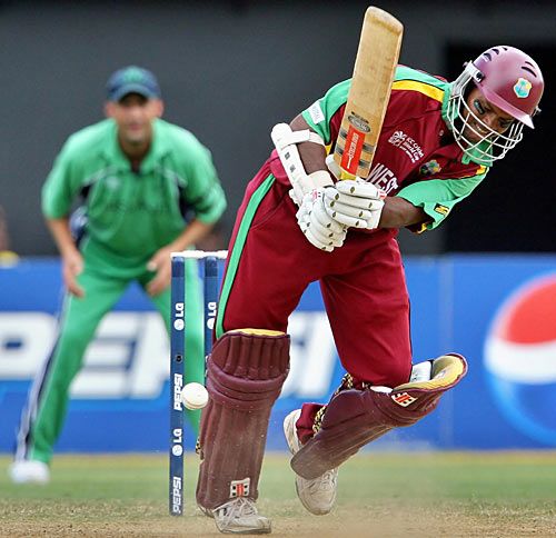 Shivnarine Chanderpaul Works One Through The Leg Side ESPNcricinfo