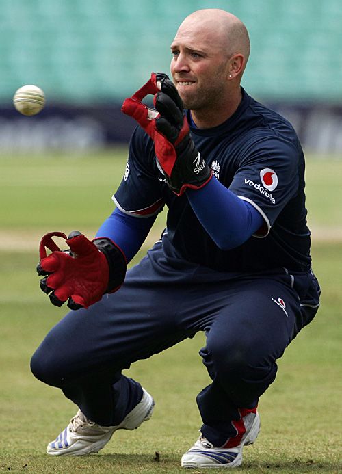 Matt Prior Bends To Take A Catch In A Fielding Session ESPNcricinfo