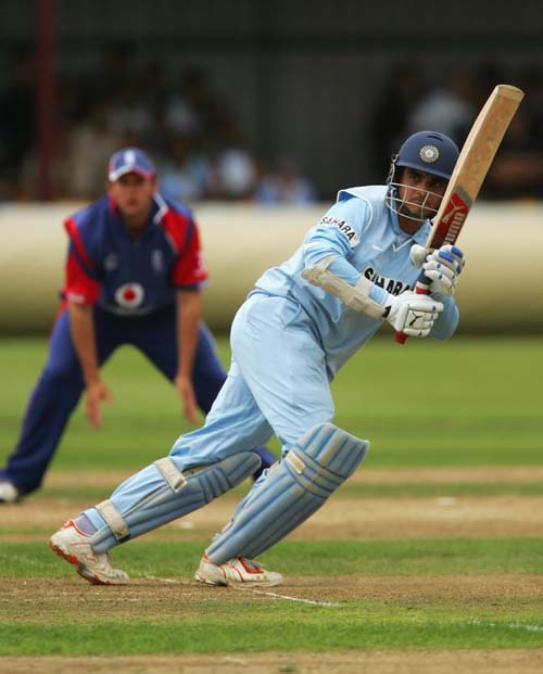 Sourav Ganguly Plays The Ball To Fine Leg Espncricinfo