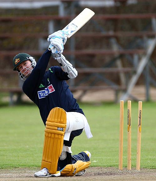 Michael Clarke Gets Some Batting Practice ESPNcricinfo