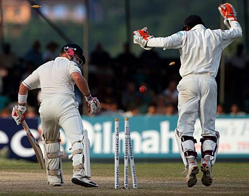 Ian Bell Is Bowled By Muttiah Muralitharan As England Crashed To Defeat