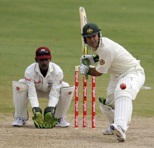 Ricky Ponting Gets Ready To Drive Espncricinfo