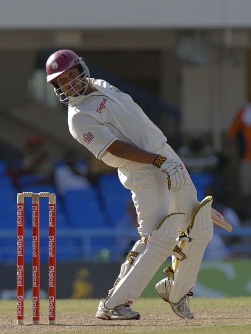 Ramnaresh Sarwan Sways Away From A Short One ESPNcricinfo