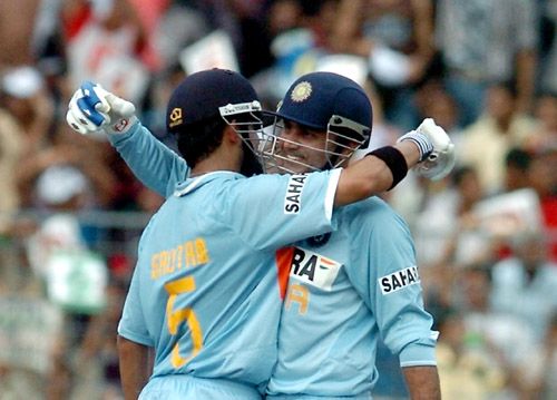 Gautam Gambhir And Virender Sehwag Embrace Each Other ESPNcricinfo