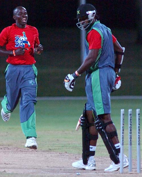 Chris Gayle Is Bowled By Lionel Baker ESPNcricinfo