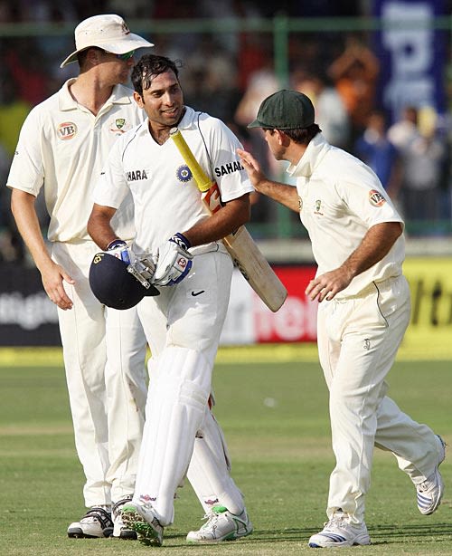 Ricky Ponting Congratulates Vvs Laxman On His Double Century