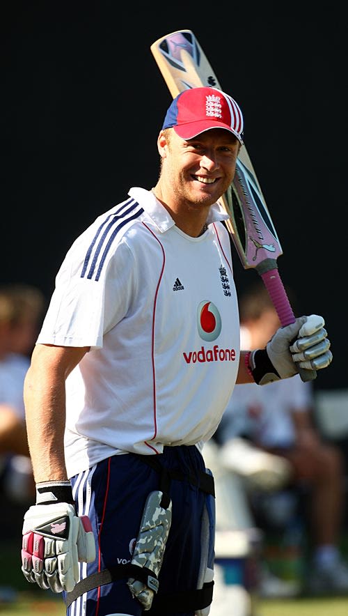 Andrew Flintoff Is All Smiles Espncricinfo