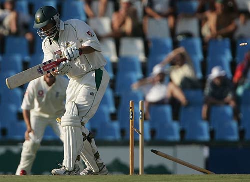 Andrew Hall Cleaned Bowled By Andrew Flintoff Espncricinfo